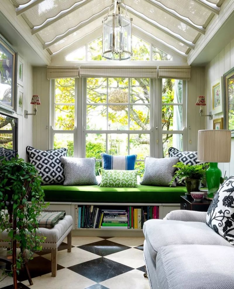 Pistachio Green Sunroom