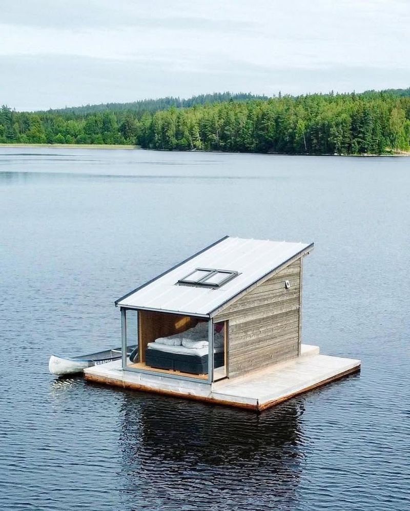 Floating Lake Cabin