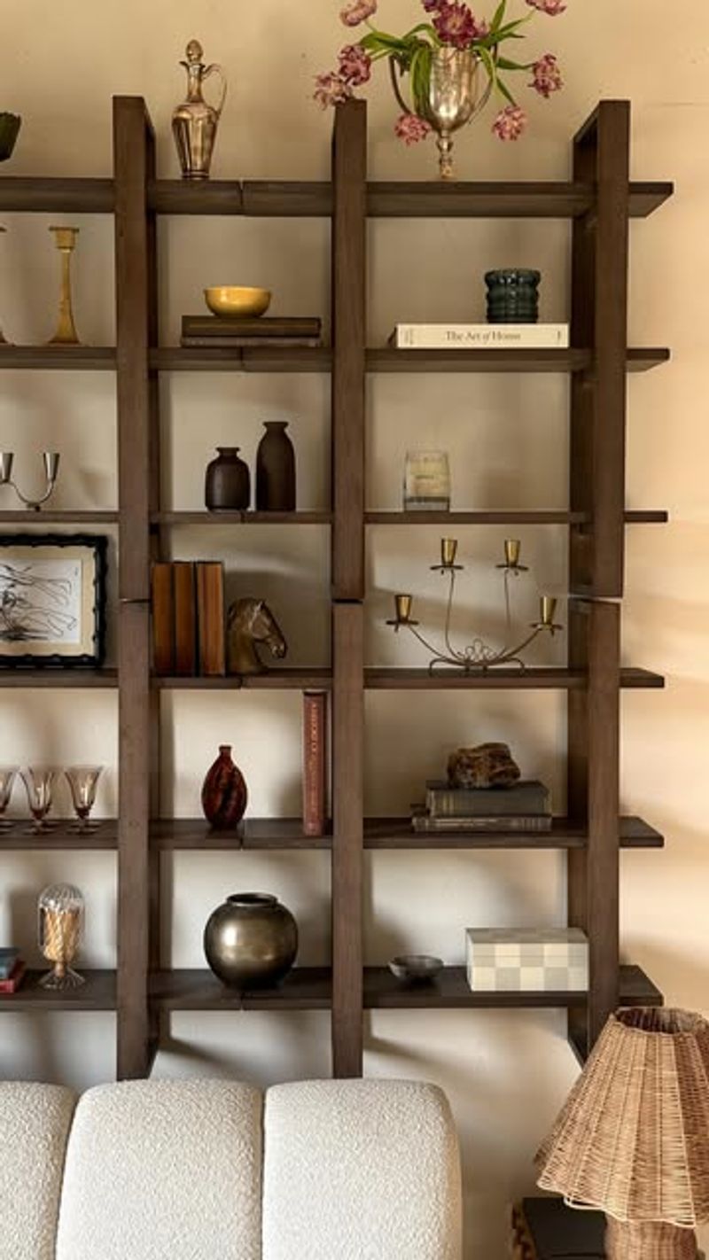 Brown Wooden Wall Shelves