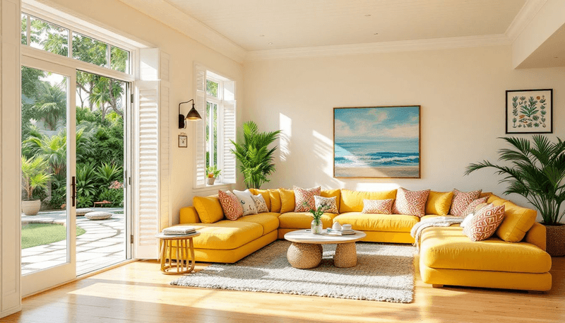 Lively Yellow Sunroom