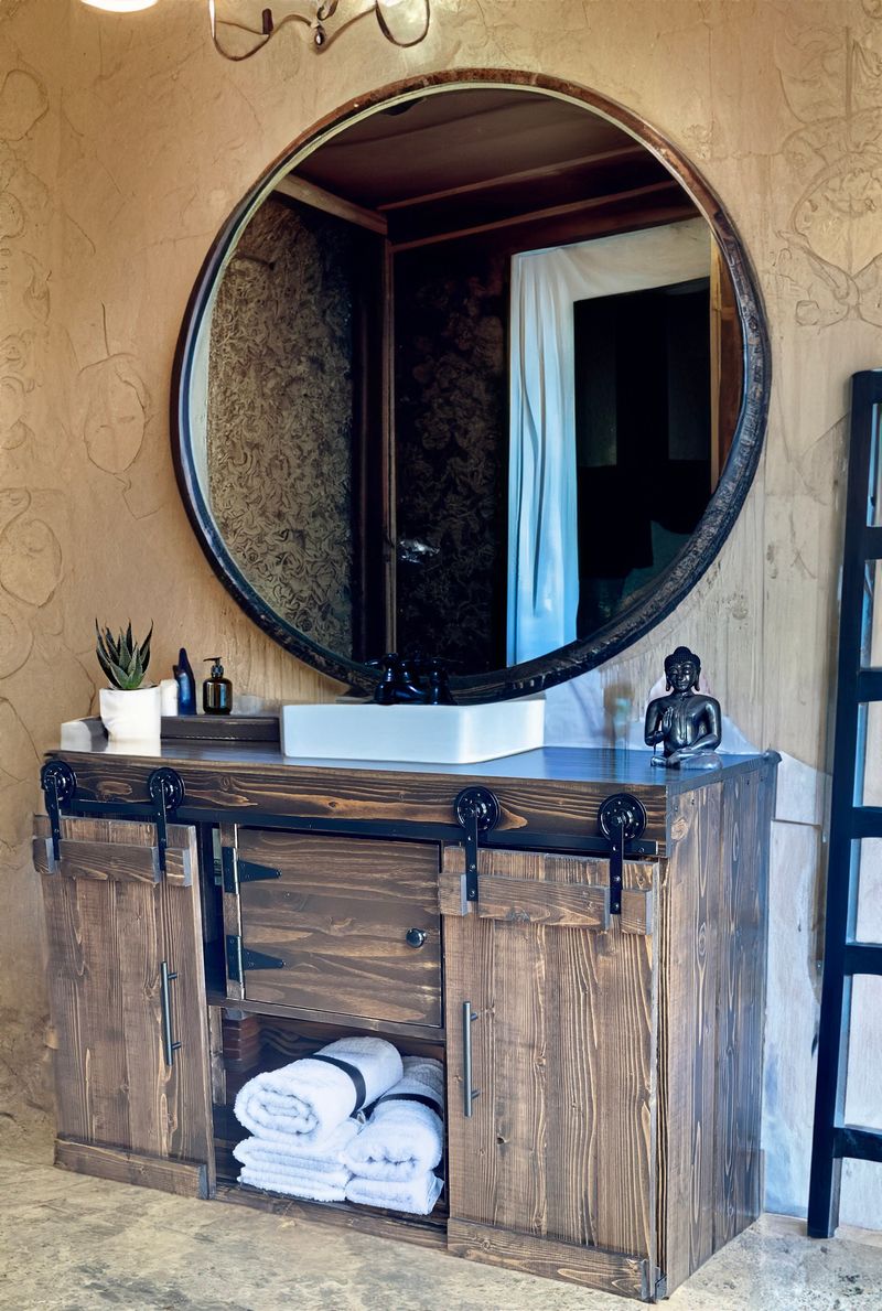 Barn-Style Bathroom Vanity