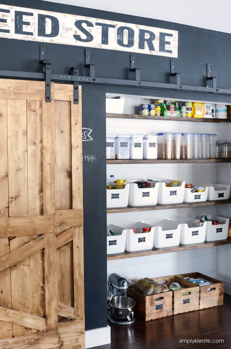 Barn-Inspired Pantry Organizers