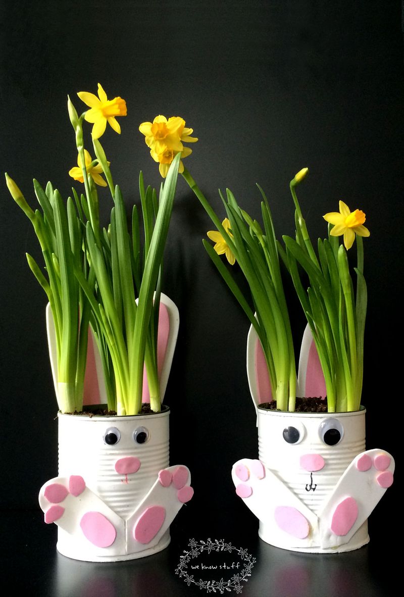 Upcycled Tin Can Planters