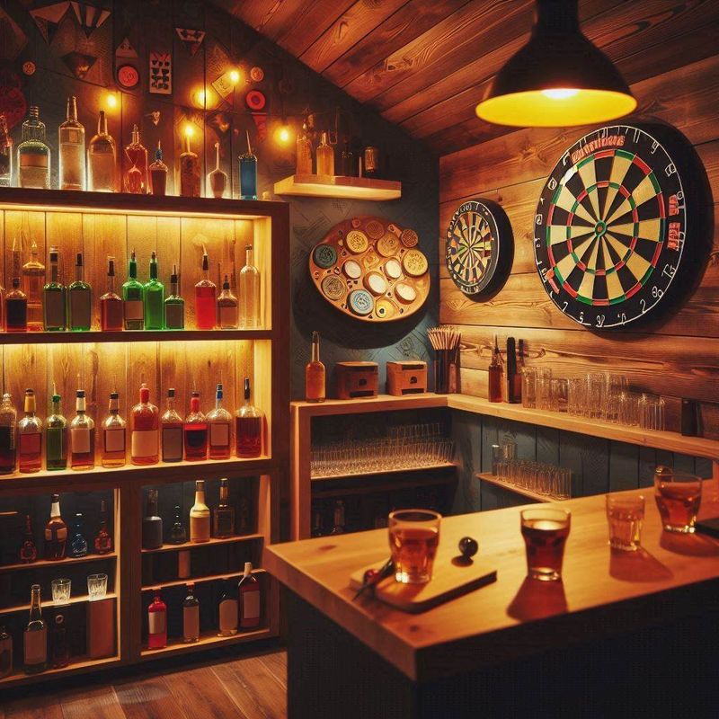 Rustic Bar Area