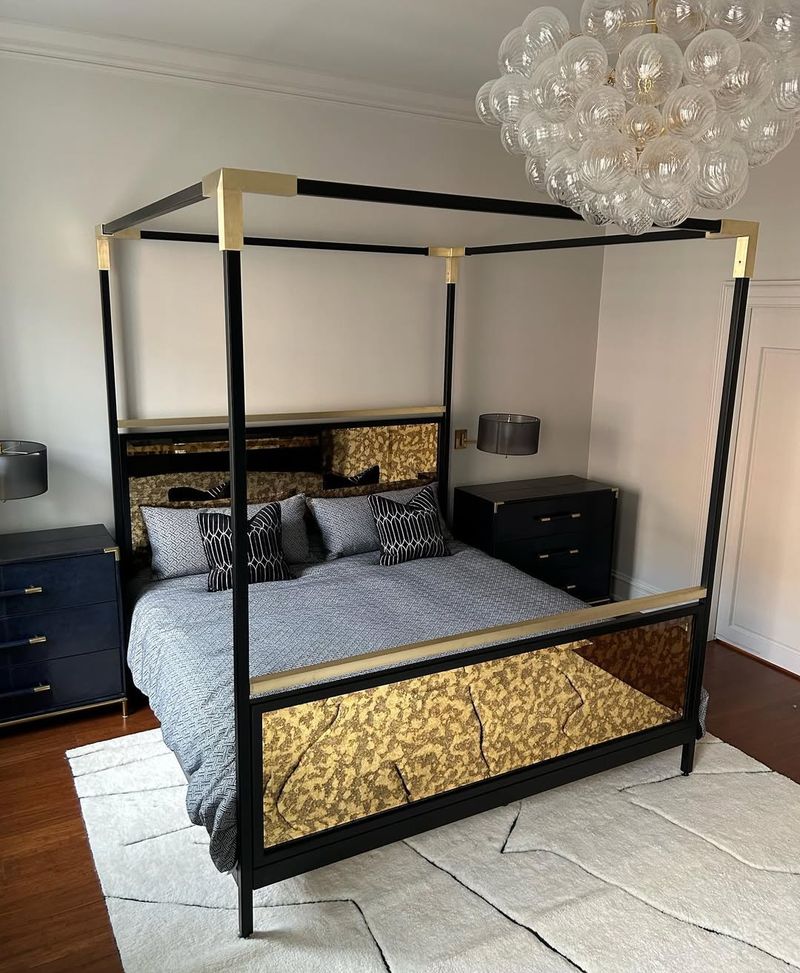 Brass Canopy Bed