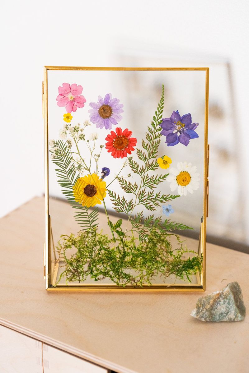 Pressed Flower Art in Frames