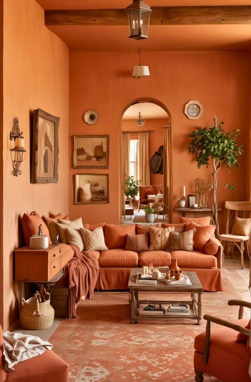 Rustic Terracotta Living Space