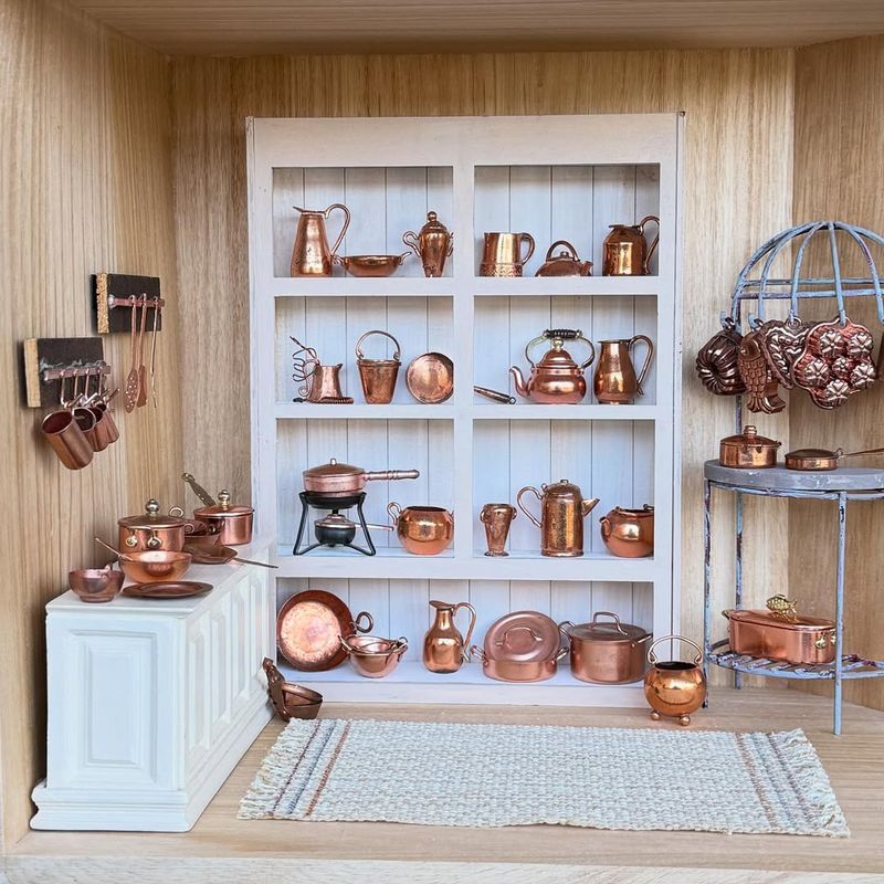 Copper Utensil Display