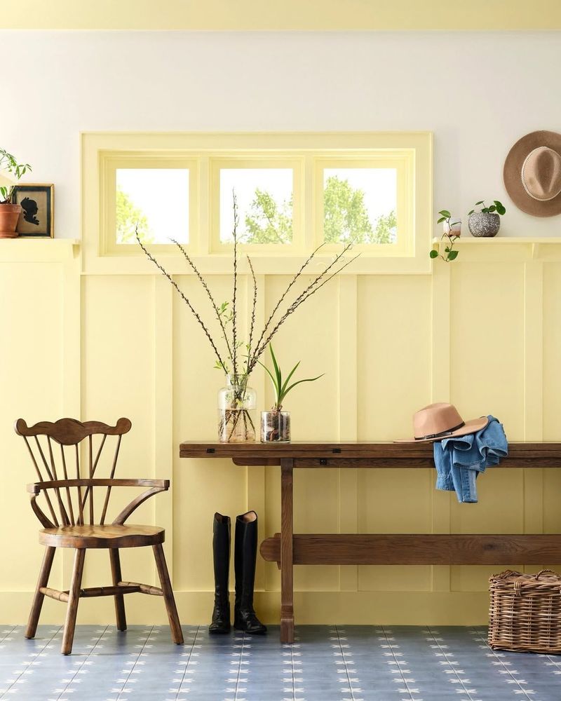 Soft Yellow Dining Room