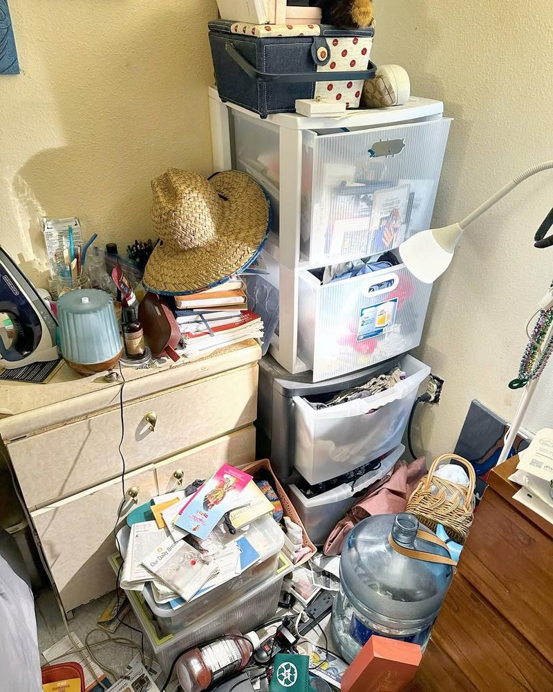 Cluttered Nightstands