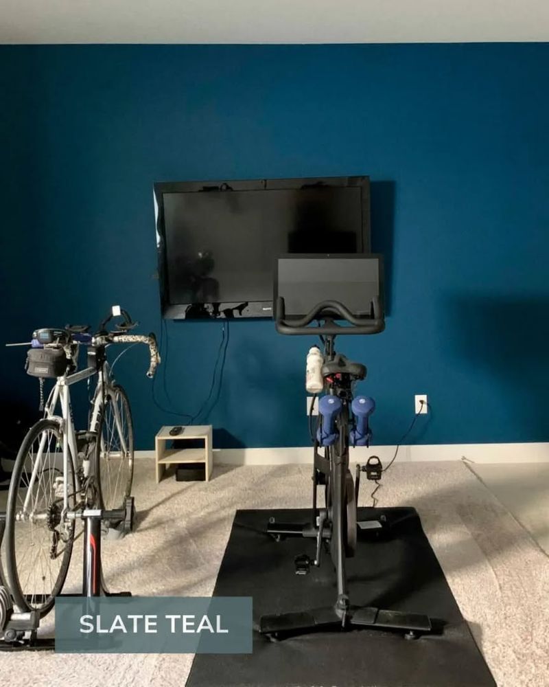 Slate Blue Home Gym