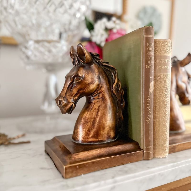 Horse Head Bookends