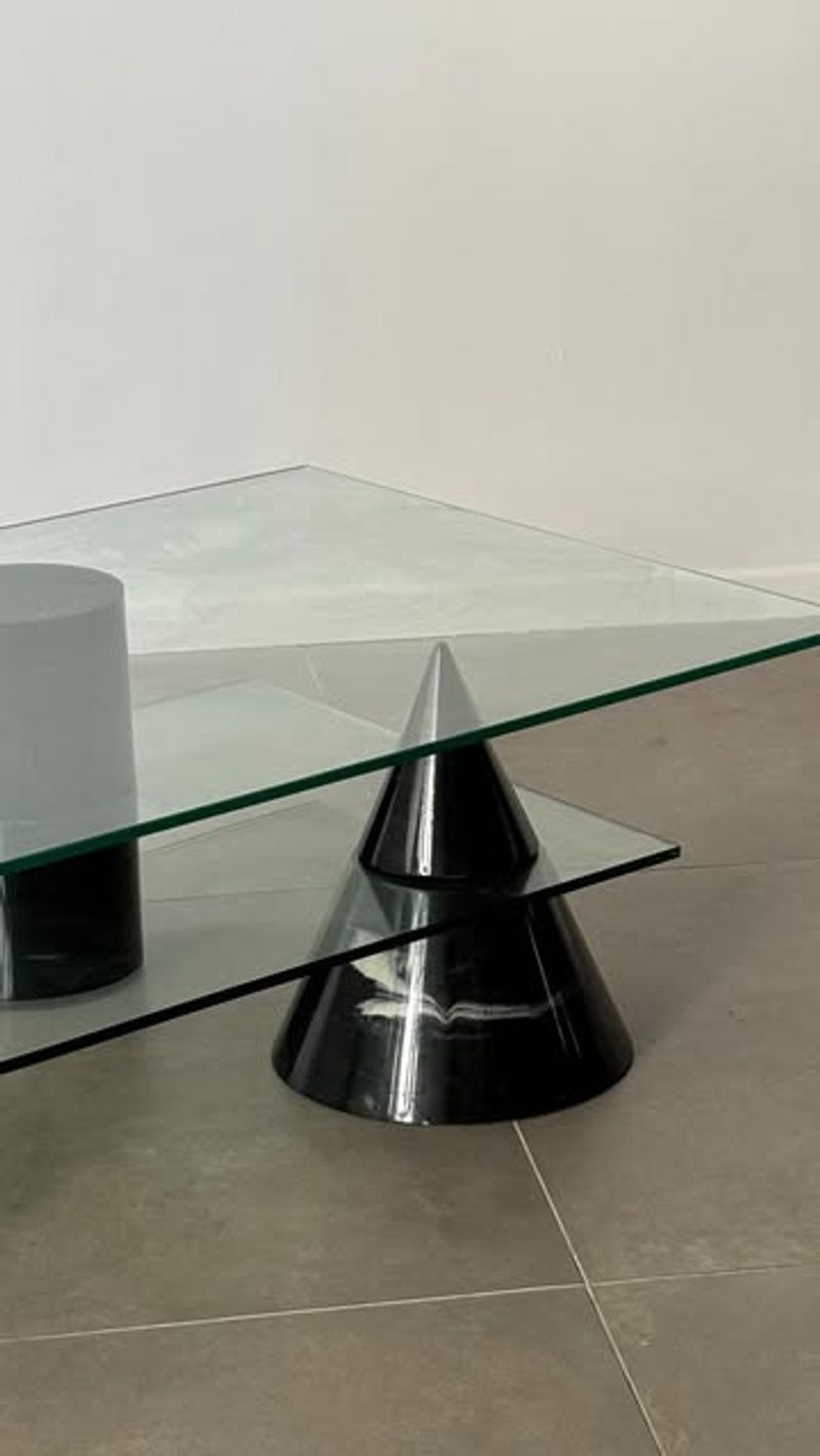 Geometric Glass Tables