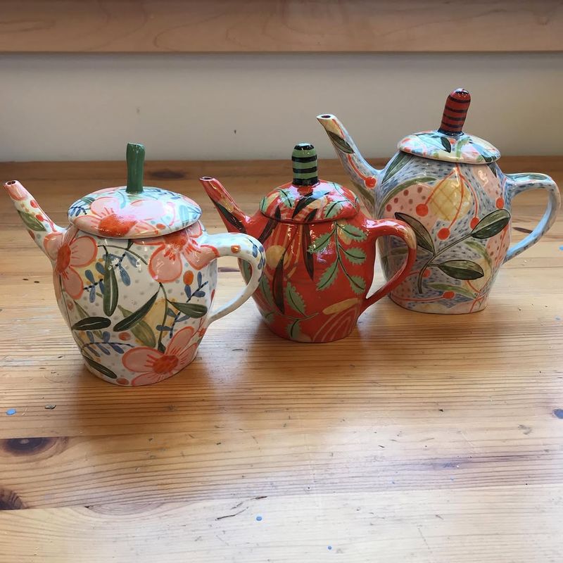 Colorful Teapots