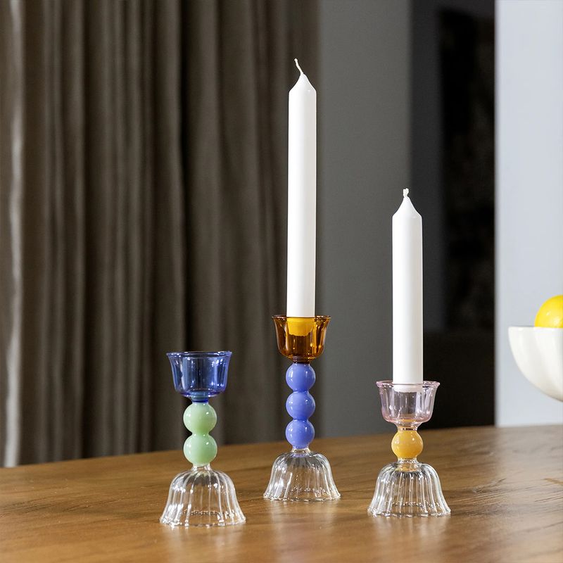 Retro Candles and Holders