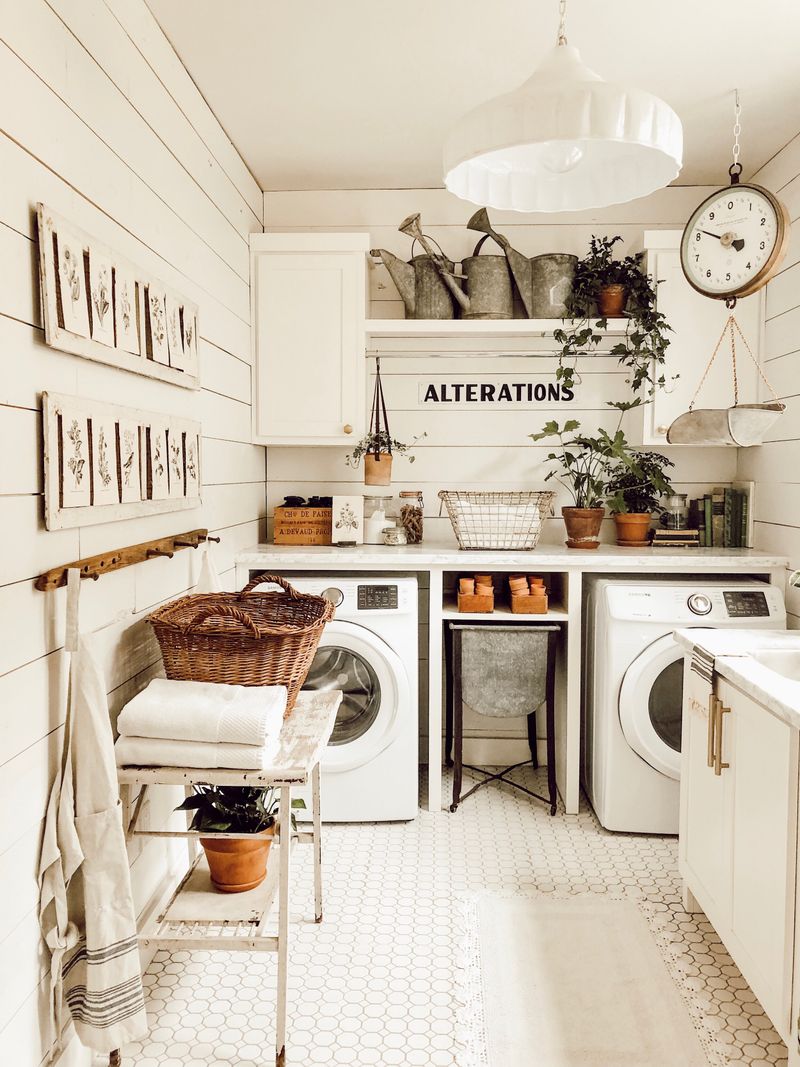 Barn-Style Laundry Room