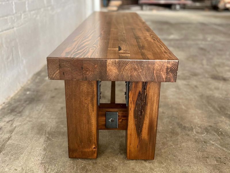 Reclaimed Wood Barn Bench