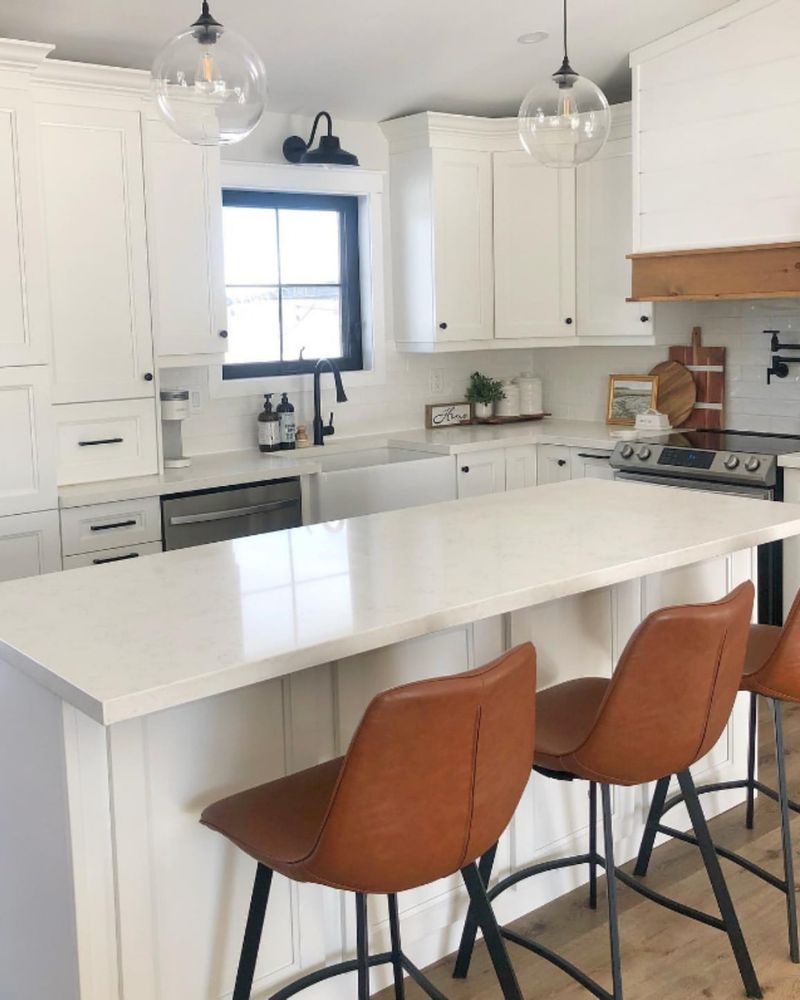 Kitchen Island with Barstools