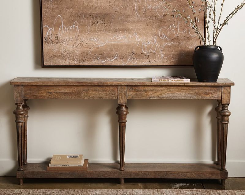 Elegant Brown Console Table