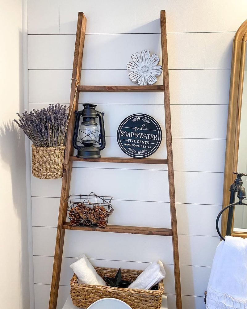 Rustic Ladder Decor