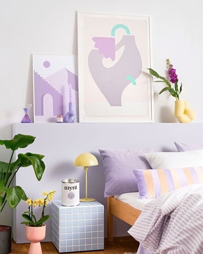 Lilac Accent Wall