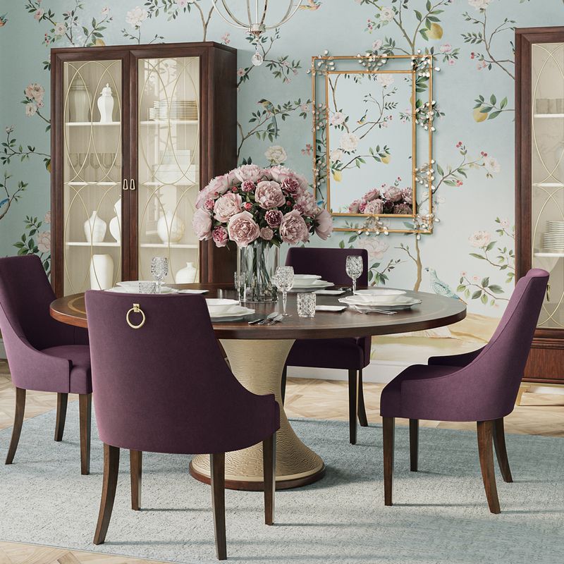 Rich Plum Upholstered Chairs