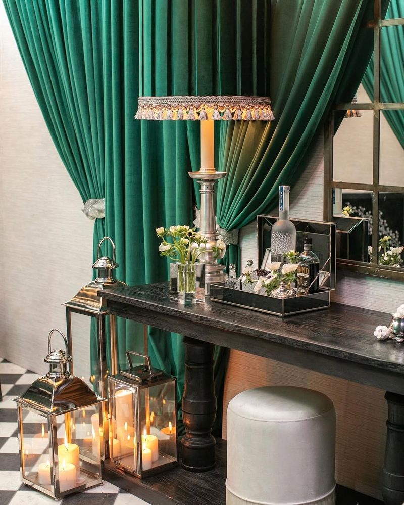 Emerald Green Velvet Curtains