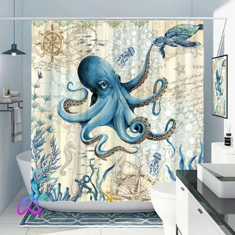 Octopus Shower Curtain