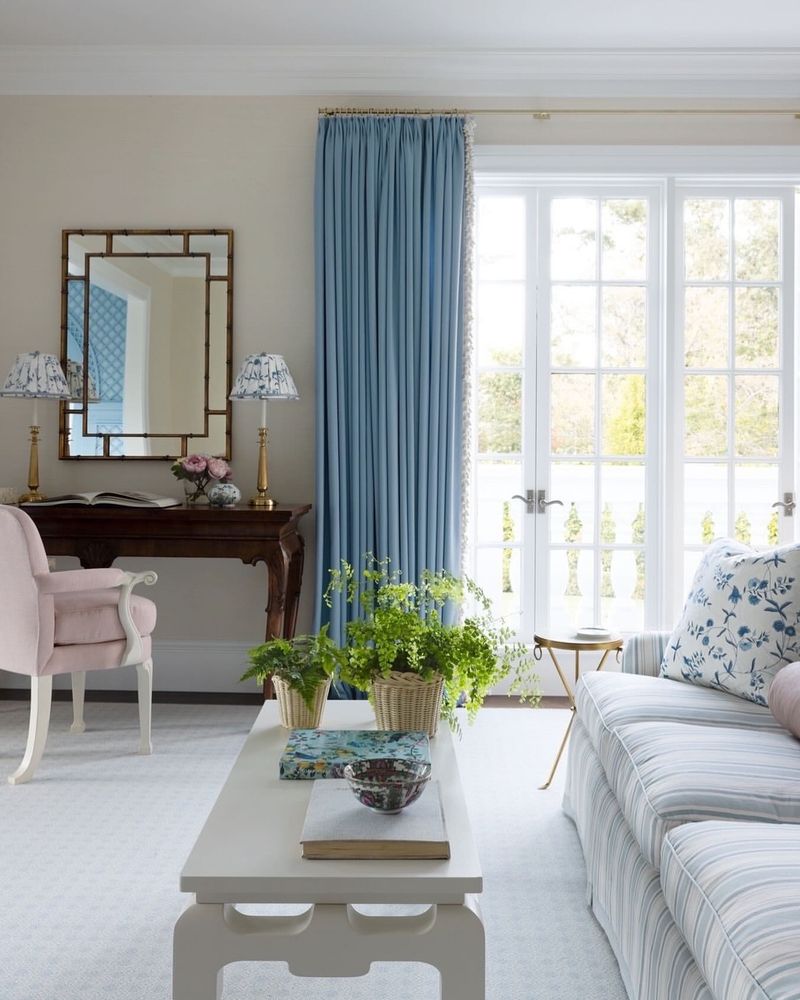 Pastel Blue Curtains