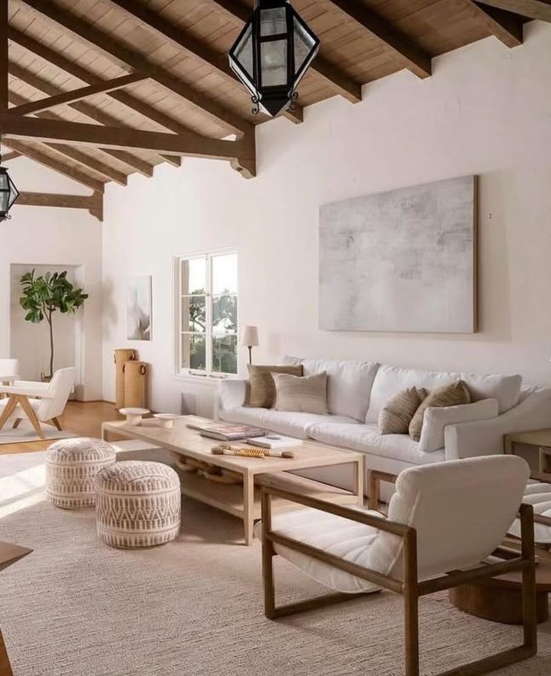 Exposed Wooden Beams