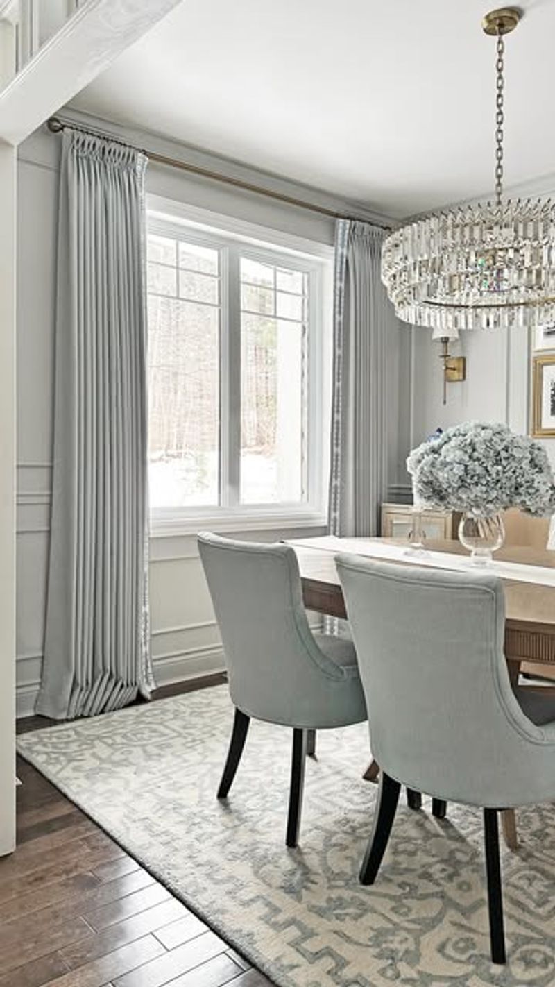 Sophisticated Grey Dining Area