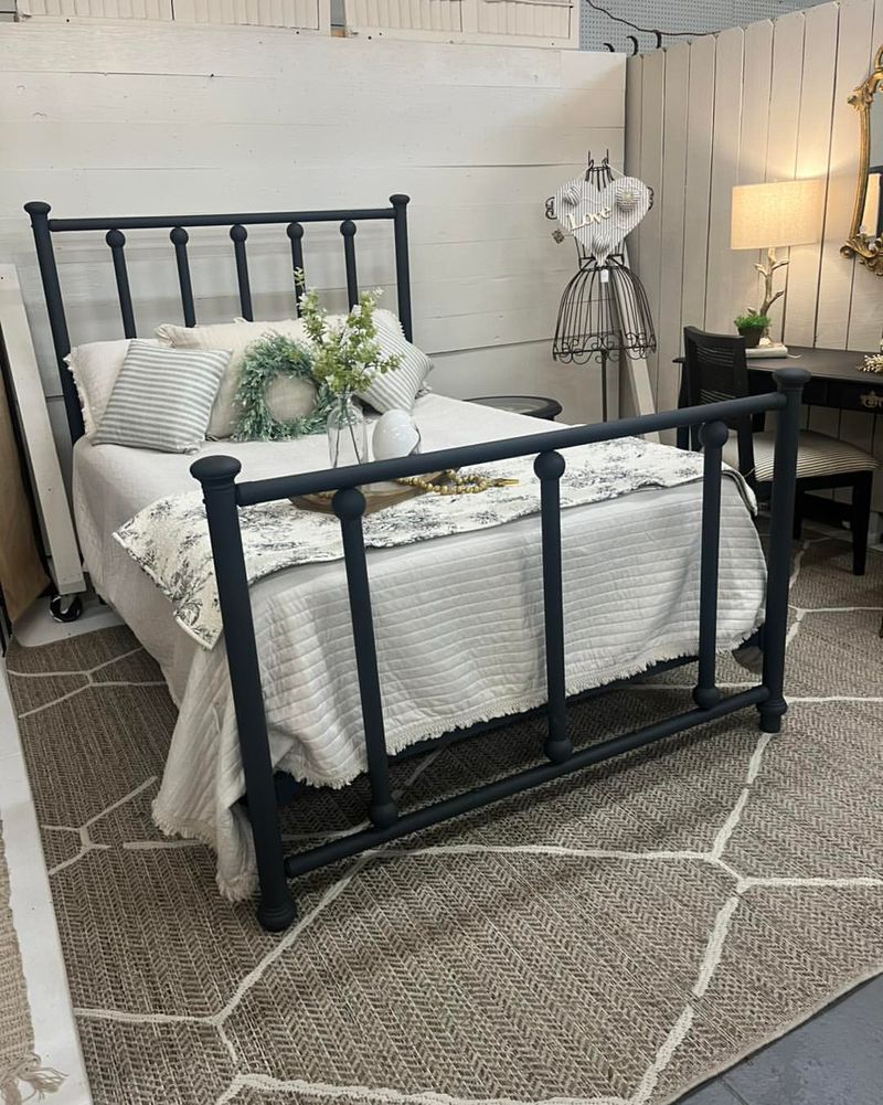 Painted Metal Bed