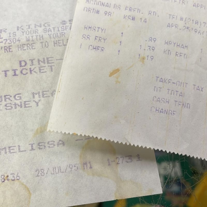 Old Receipts