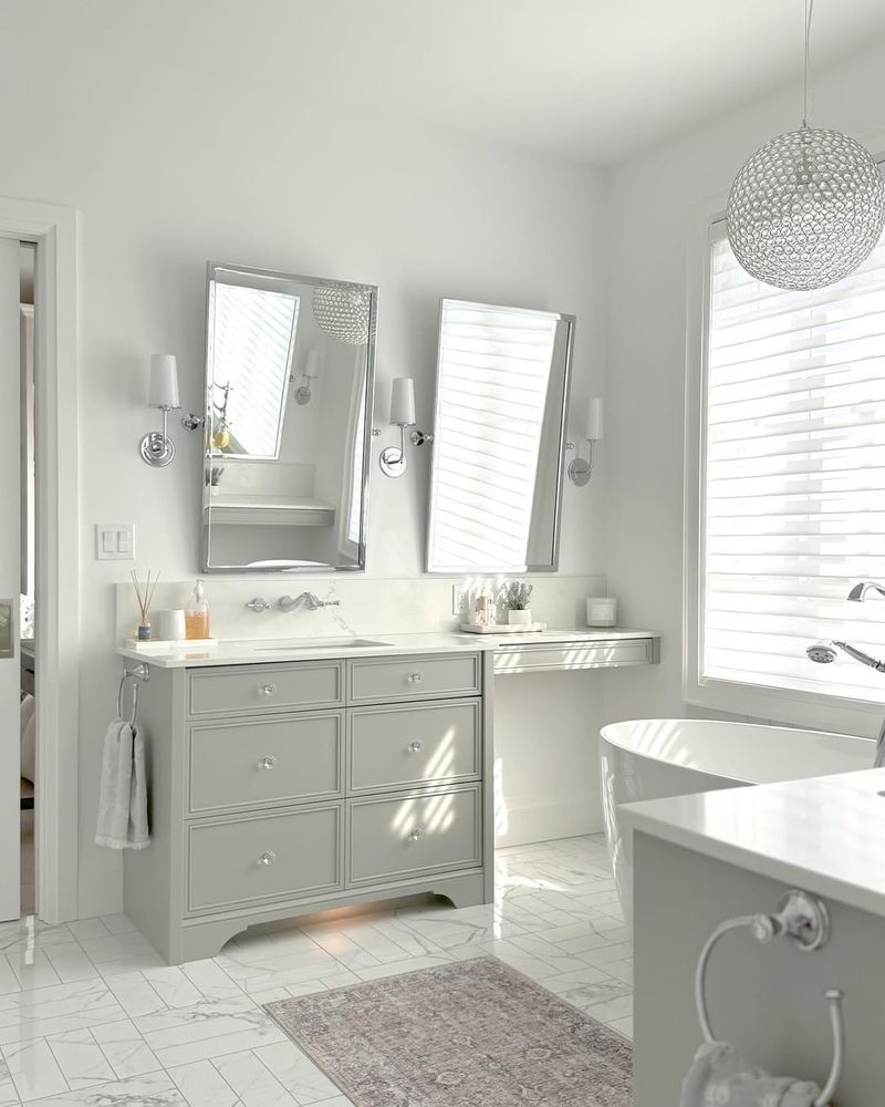 Serene White Bathroom