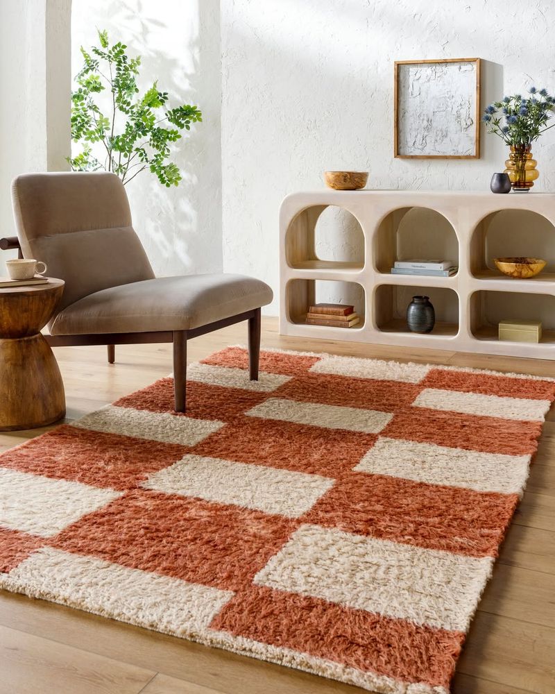 Warm Brown Area Rug