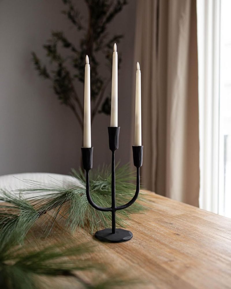 Wrought Iron Candle Holders