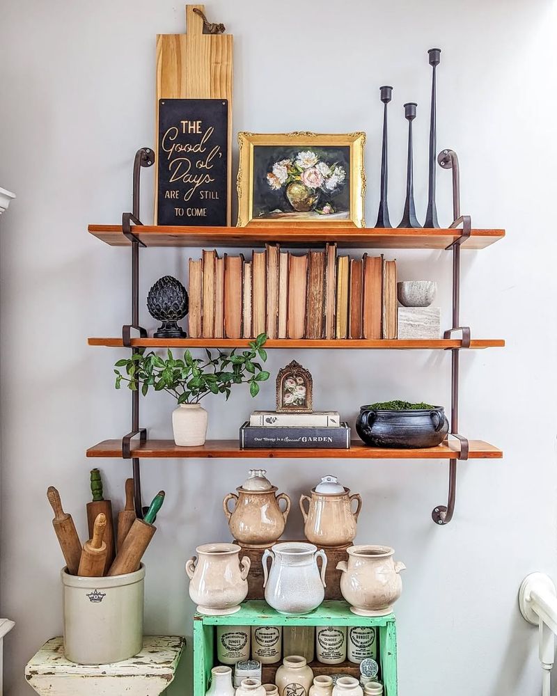 Rustic Open Shelving