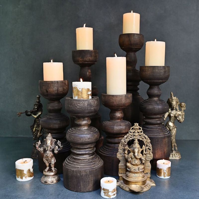 Rustic Candle Holders