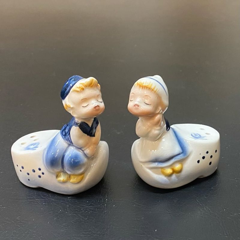 Retro Salt and Pepper Shakers