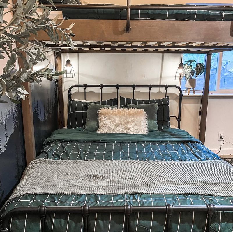 Industrial Metal Bed Frame