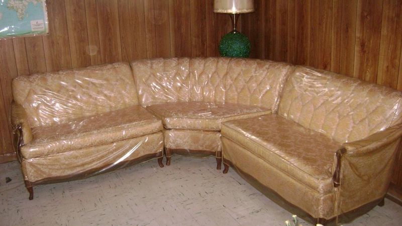 Never Come Back: Plastic Couch Covers