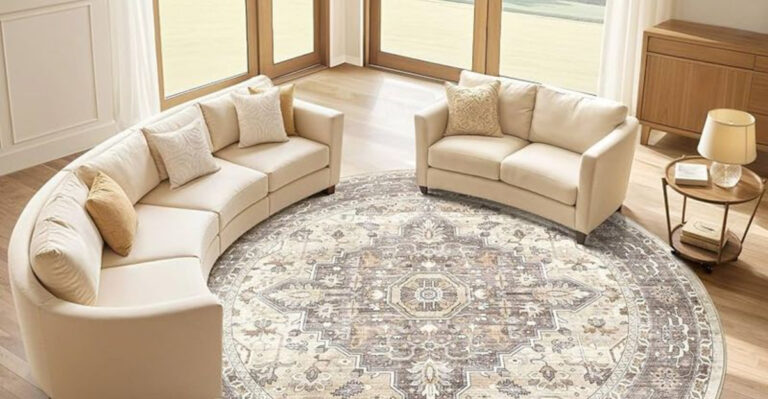 15 Brilliant Ways To Make The Curved Sofa Work For Your Living Room