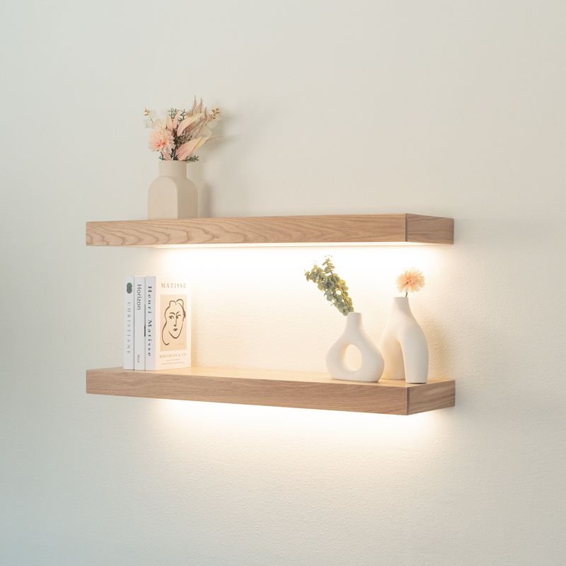 Tuck LED Strips Under Floating Shelves For Instant Drama