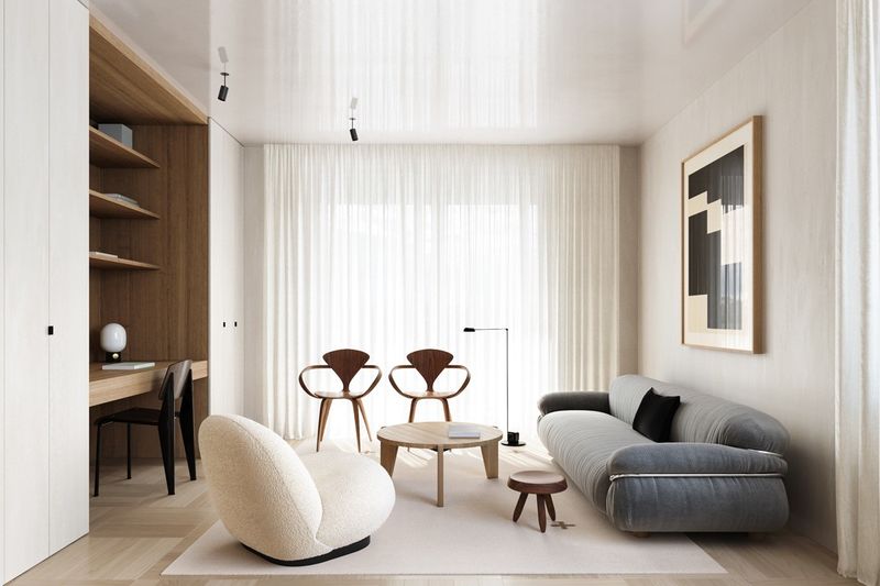 Mid-Century Furniture With Minimalist Decor