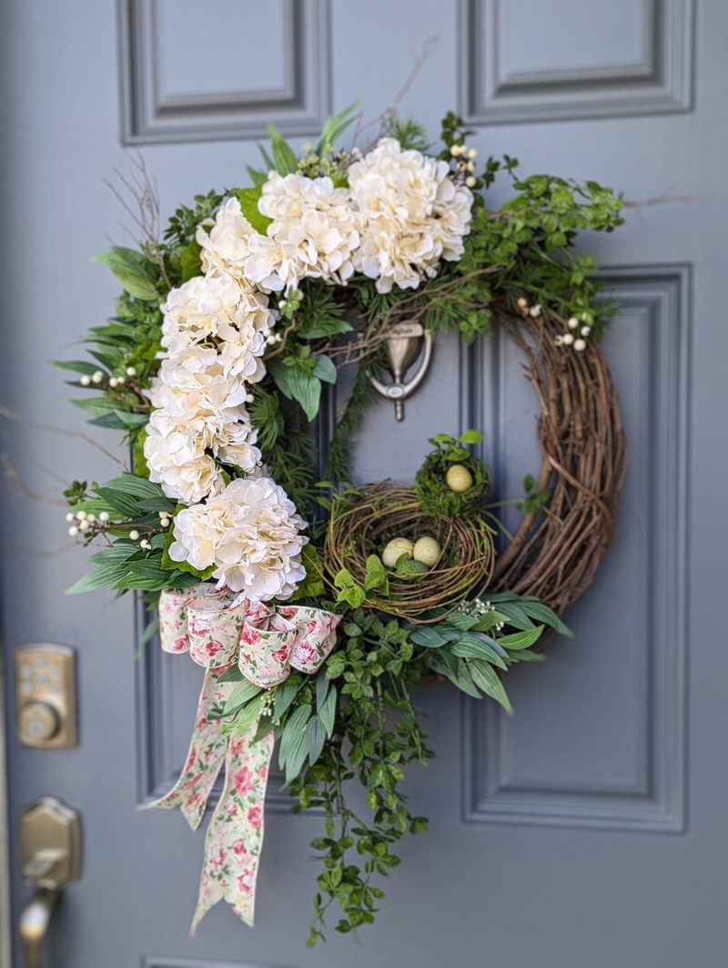 Floral Wreath Door Decor