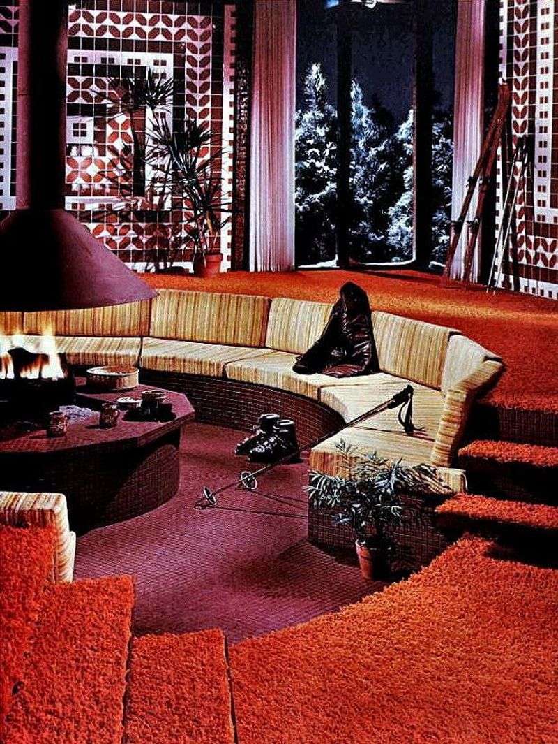 The Groovy '70s Sunken Living Room