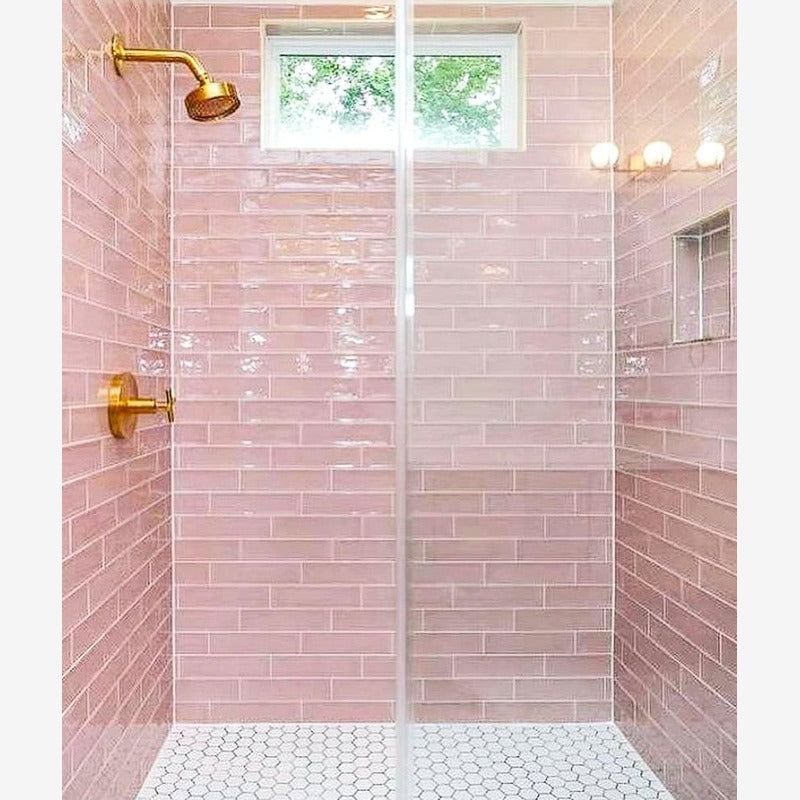 Blush Pink Subway Tiles