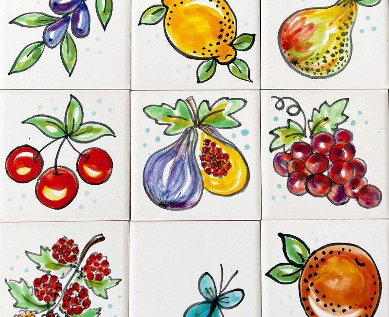 Decorative Fruit and Vegetable Tiles