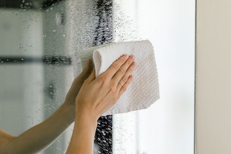 Wipe Bathroom Mirrors