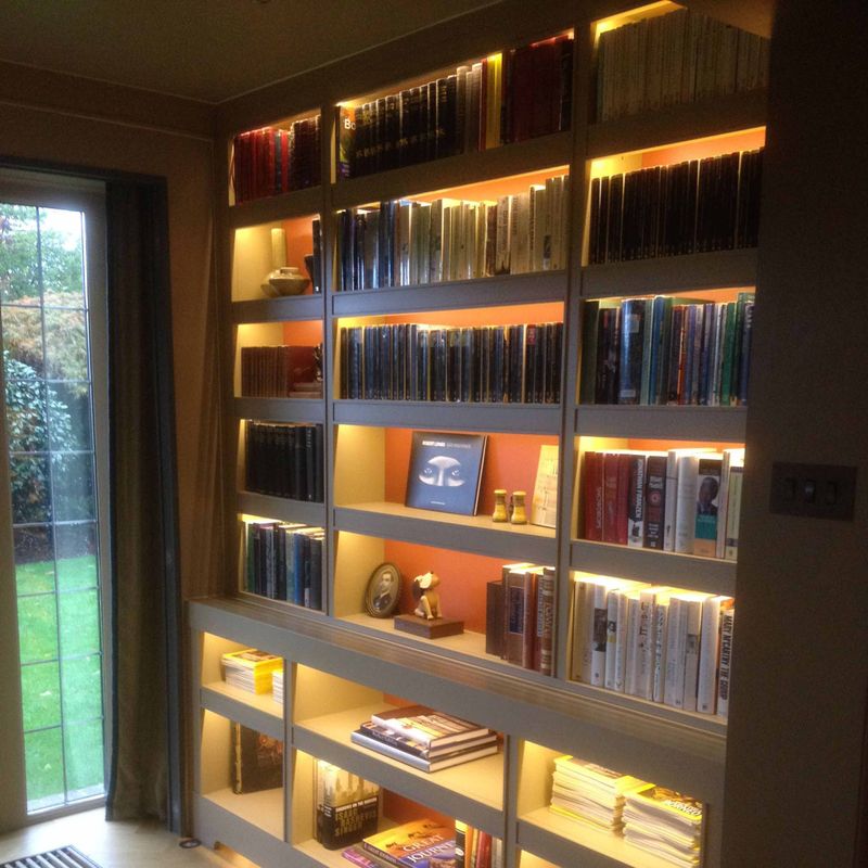 Bookshelf Built-In Lights